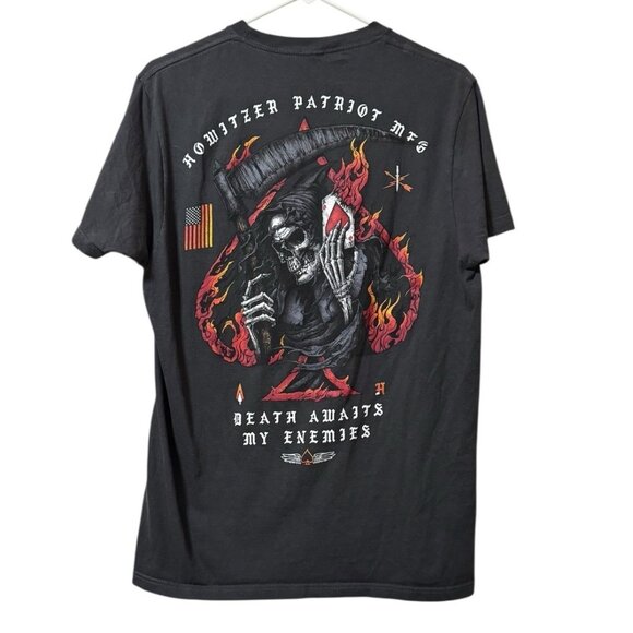Howitzer Patriot MFG Death Awaits My‎ Enemies Short Sleeve Size Medium USA - Picture 2 of 10